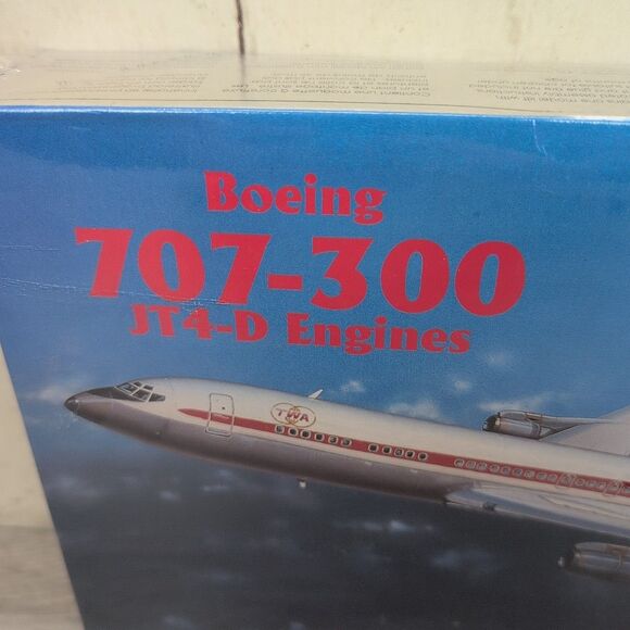 MINICRAFT BOEING 707-300 TWA JT4-D Model Airplane Kit #14454 1:144 New - Picture 3 of 7